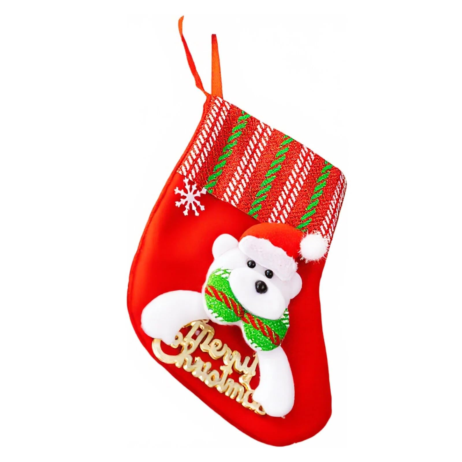 Christmas Stockings, Gift Bags, Candy, Snowman, Deer Decorations