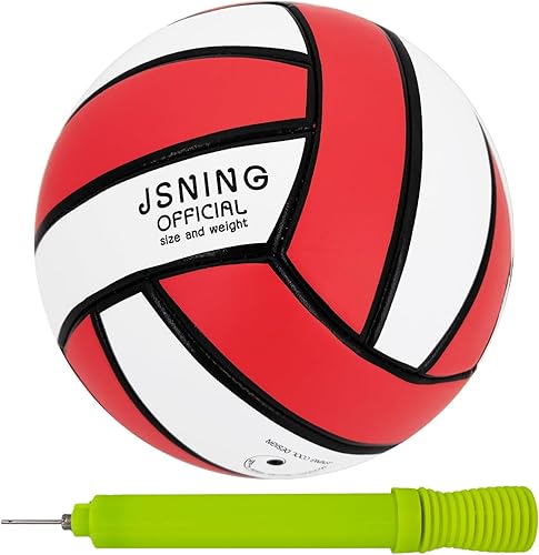 Balón de voleibol rojo - Soft Touch, Lite para juego de playa en interiores y exteriores, tamaño oficial 5