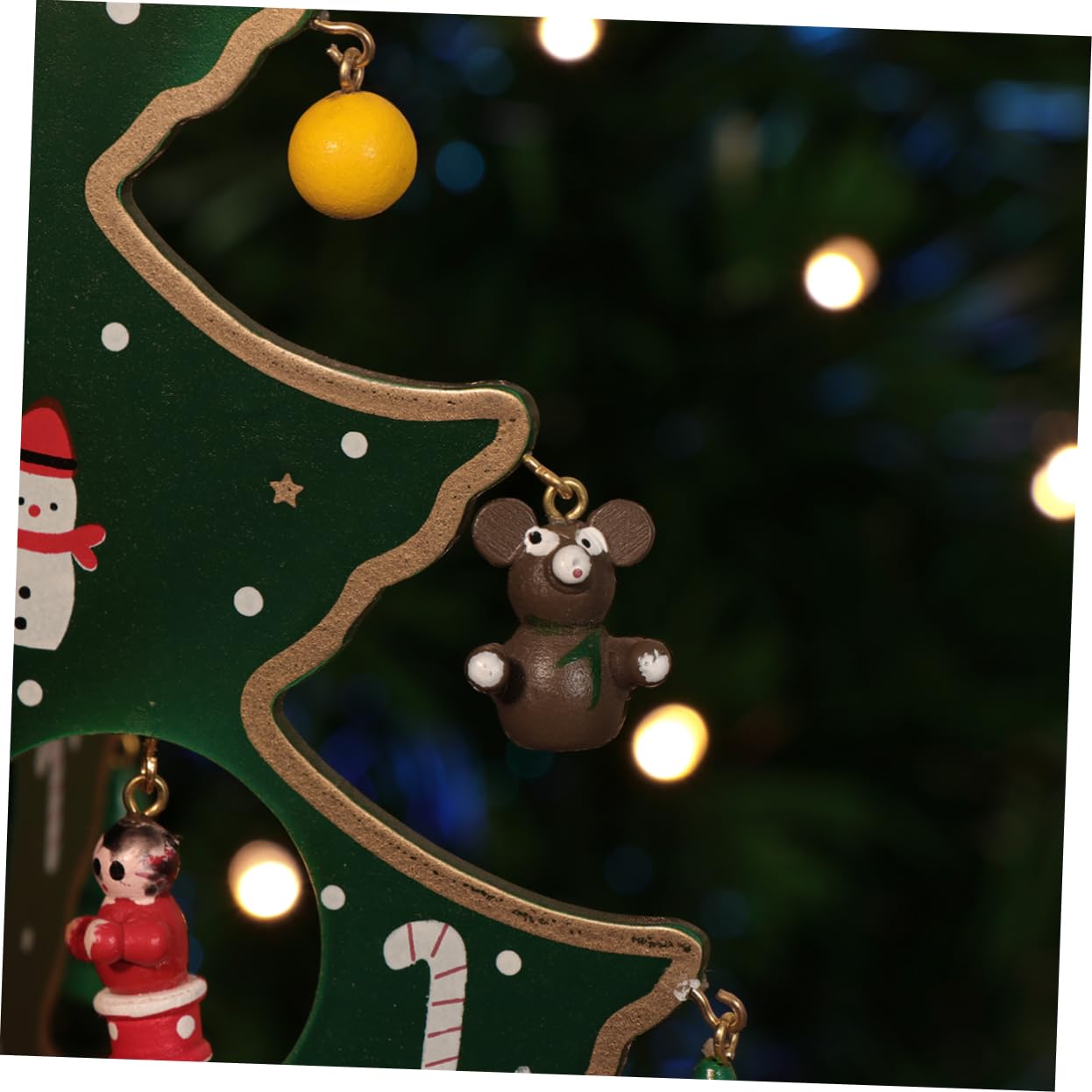 Amosfun 3 Pz Decorazioni Natalizie Per La Tavola Decorazione Da Tavolo Natalizia Albero Di Natale in Miniatura Decorazione Dell'albero Di Natale Calendari Dell'avvento Per Bambini Di Legno