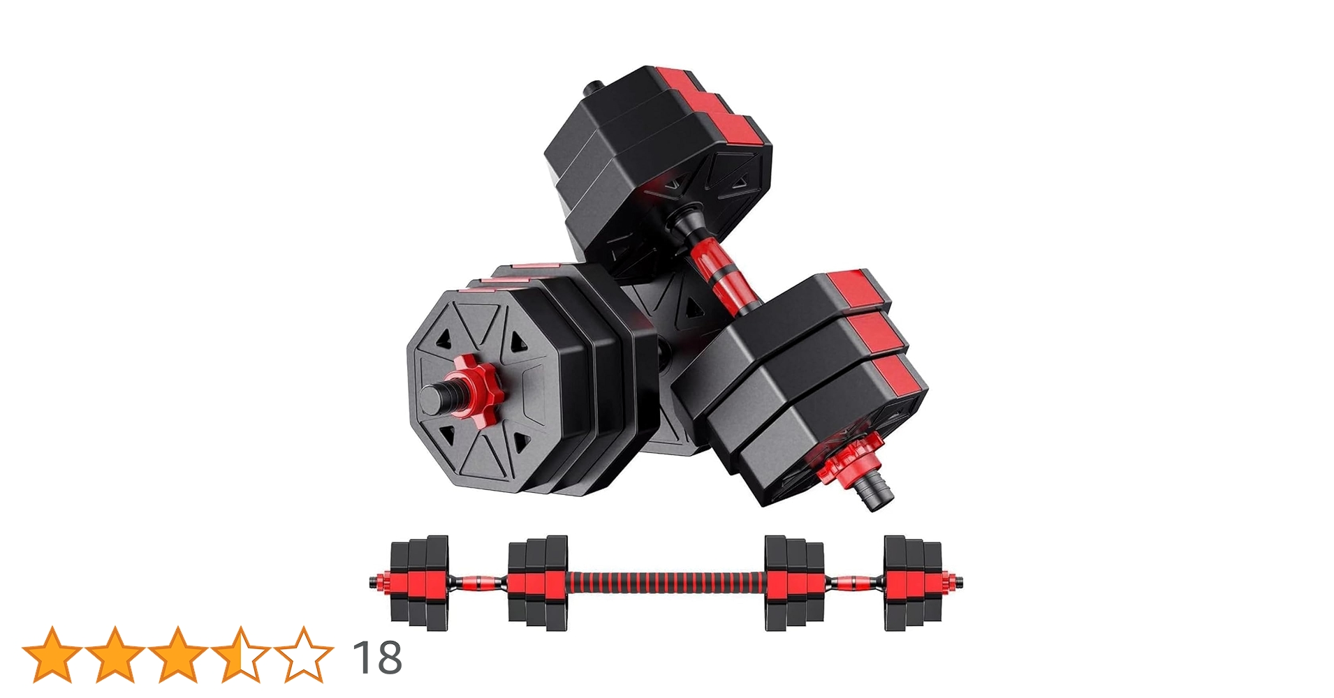 Amazon | 【ダンベル 可変式 3in1】10kg 20kg 30kg 40kg 2個
