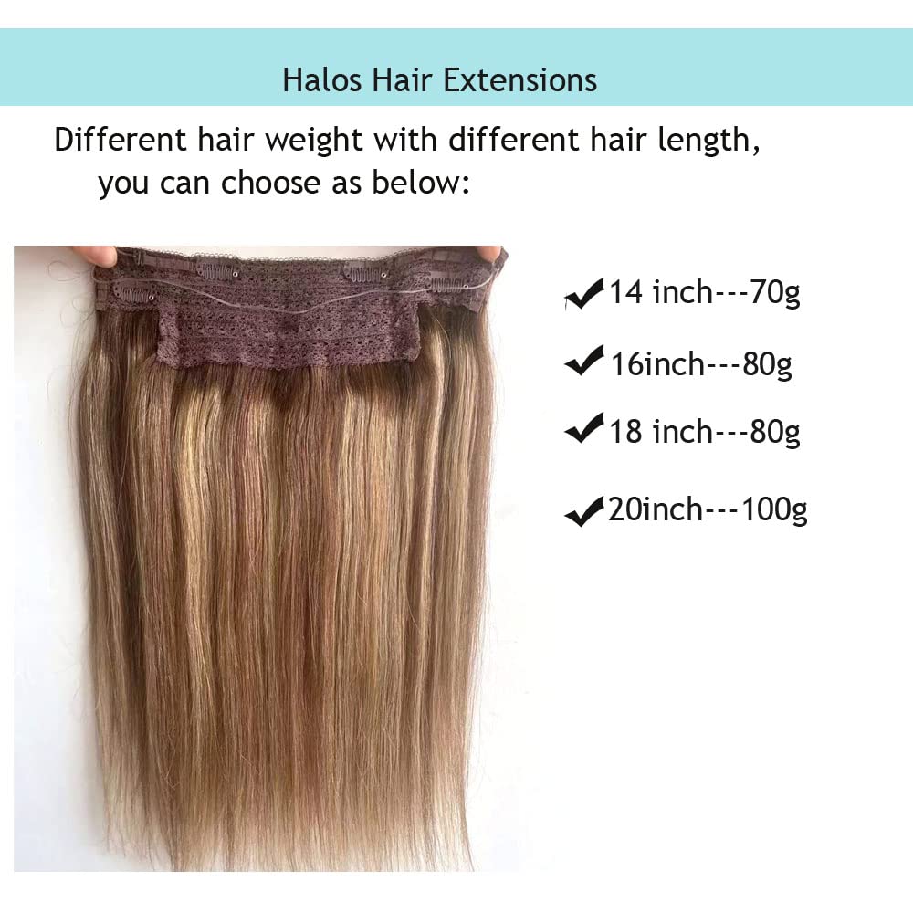 Amazon.com : Wire Hair Extensions Human Hair, Fish Line Human Hair  Extensions Wire Hair Extensions Ombre Chocolate Brown to Caramel Blonde  Highlights Remy Human Hair Extensions 14Inch 70g Straight Hairpiece Flip in