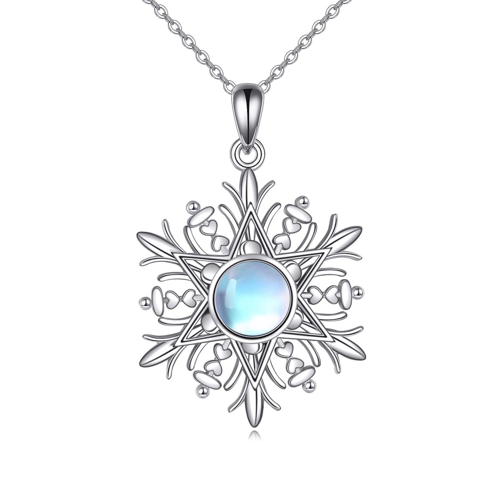 Collana con falena in argento sterling – accento in pietra