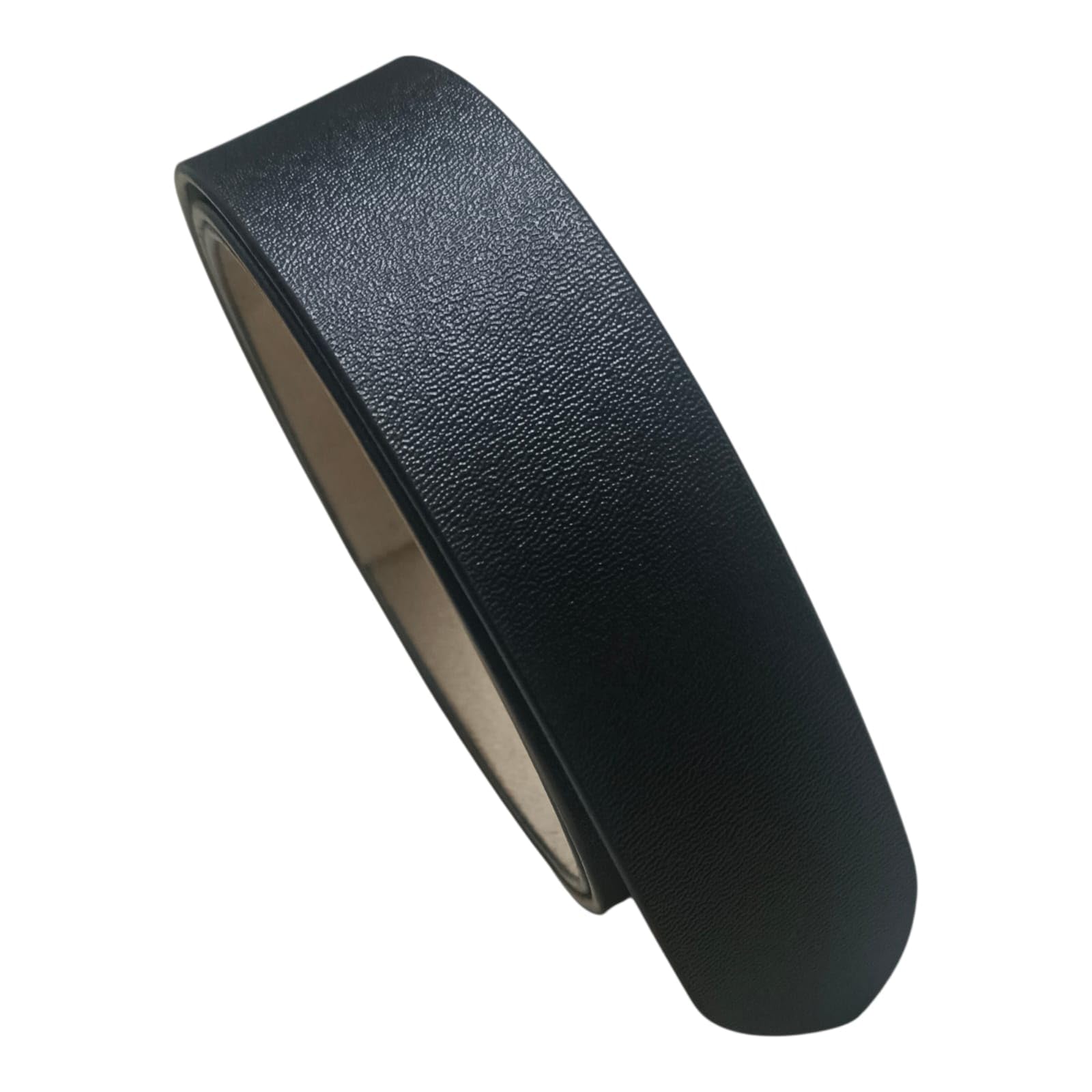 Men's Genuine Leather Belt Strap Only for Men Hole less Formal Casual Party Business Jeans Wear Boys Gents Width-40mm Waist Size 36" Inches or Under Black-image-38