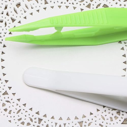 Miniatura 3 de Tupalizy - Pinzas de plástico con 5 colores surtidos para proyectos de cuentas, pinzas para manualidades hechas a mano, joyería para niños, adultos,