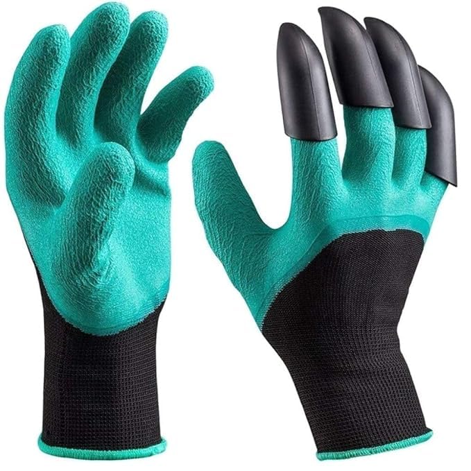 Anup Torda Garden Gloves | Gardening Safety Gloves With Right Hand 5 Abs Plastic Claws For Pruning, Digging & Planting, Agriculture | washable & puncture proof | Quick & Easy to Dig and Plant (B0CVVY671J) Amazon Price History, Amazon Price Tracker