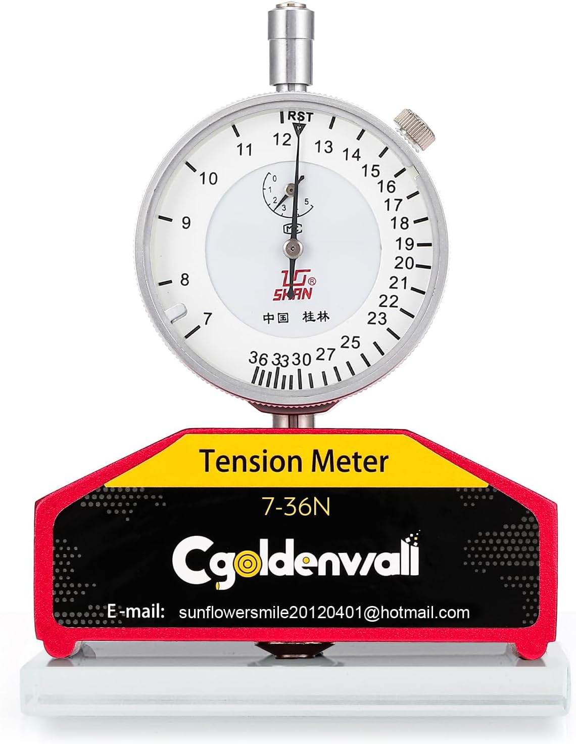 CGOLDENWALL High Precision Silk Screen Printing Tension Meter Force Meter Tester Newton Tension Gauge Measurement Tool in Silk Print 7-36N