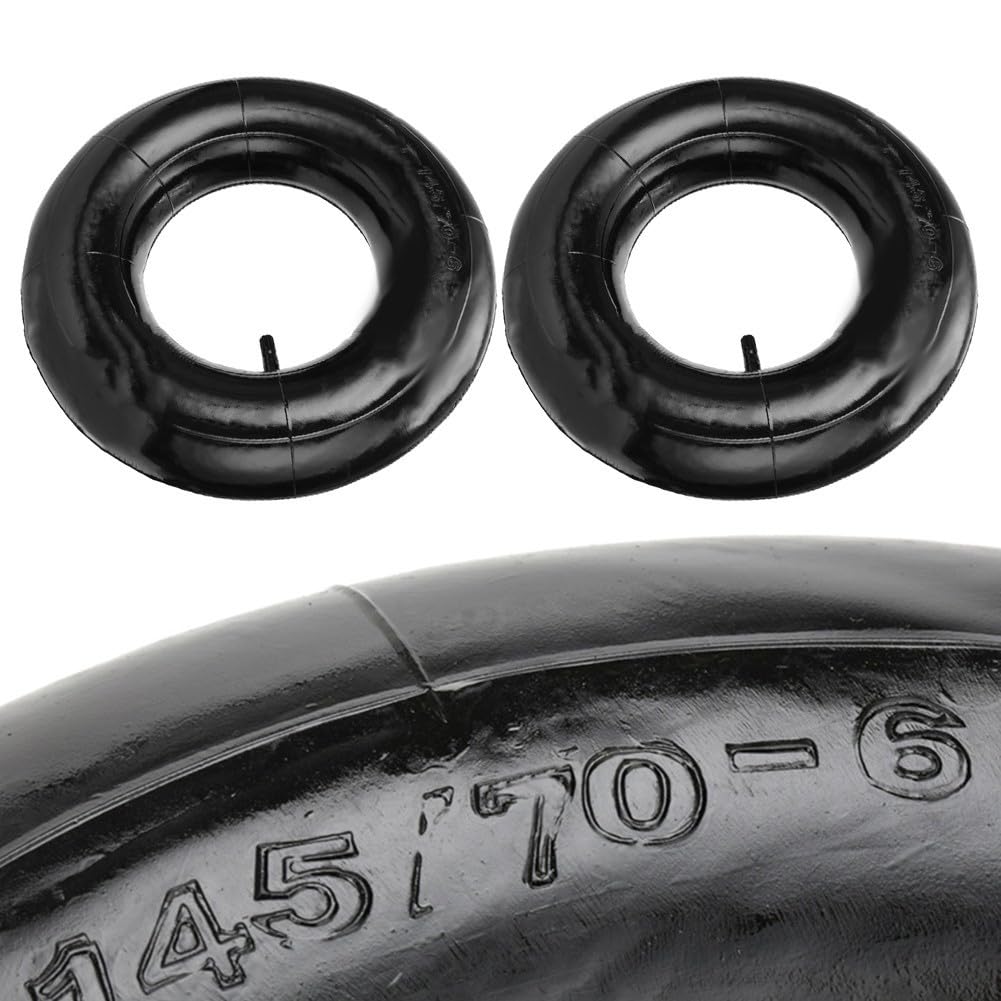 Camera d'aria con valvola TR-13 per pneumatici da 13 x 5,00-6 e 145/70-6 da utilizzare su, per go-kart, tosaerba, spazzaneve (confezione da 2)