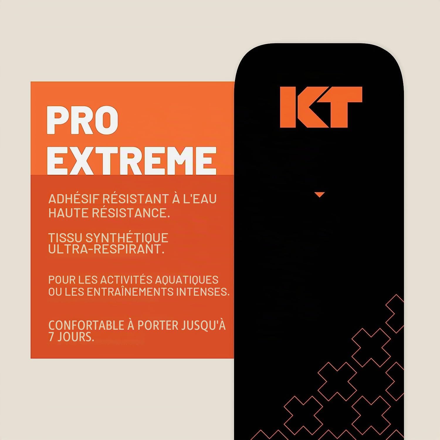 Pro Extreme, Bandes prédécoupées de 25,4 cm (150 chacune), Brun Titane