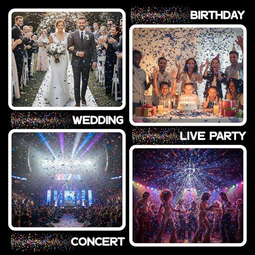 Image of Ultimate Confetti, Dark Blue Biodegradable Confetti - Rectangular Flame-Resistant Tissue Paper Confetti for Cannon and Launcher use - Best for Gender Reveal, Parties, and Concerts - 20 lb, 320 oz