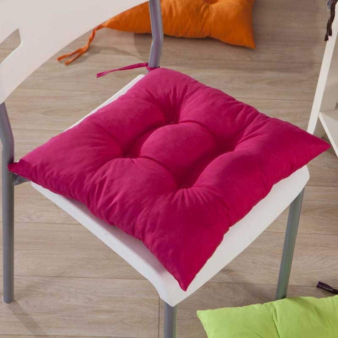 Coussin cuisine jardin salle à manger lot de 4 galettes de chaise rose rouge