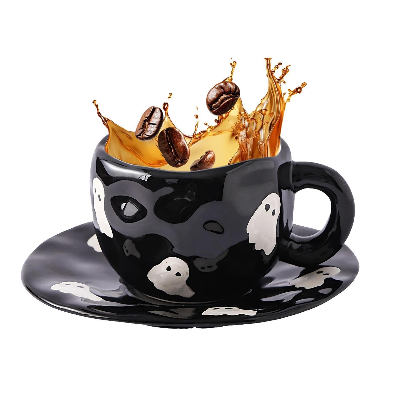 Tazas de Halloween para niños de cerámica 320ml de diseño genérico infantil para leche