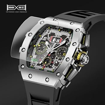 Amazon | BEXEI 腕時計メンズ 自動巻き機械式時計 多機能文字盤