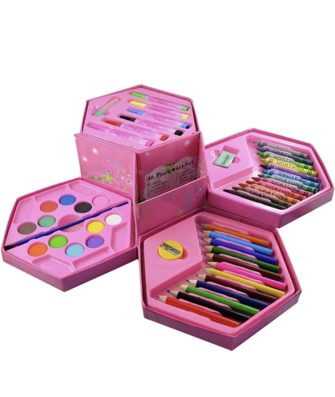 Karic Colors Box Color Pencil,Crayons, Water Color, Sketch Pens Set of 46 Pieces Color & Design for Kids Creativity (B08K94N8PQ) Amazon Price History, Amazon Price Tracker