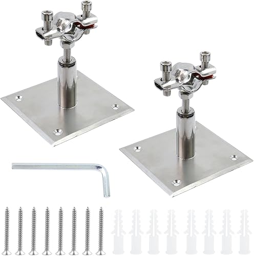 Miniatura 6 de Antrader Abrazadera de soporte de tubo, soporte de tubo de montaje en pared de acero inoxidable, correas de tubo ajustables para tubo de 0.748 in de