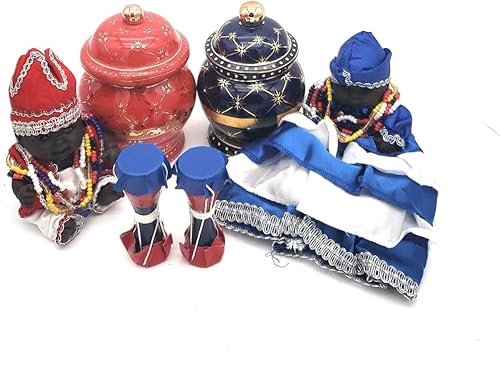 Ibeji Jimaguas Munecos con Soperas Set Yemaya Shango Santeria