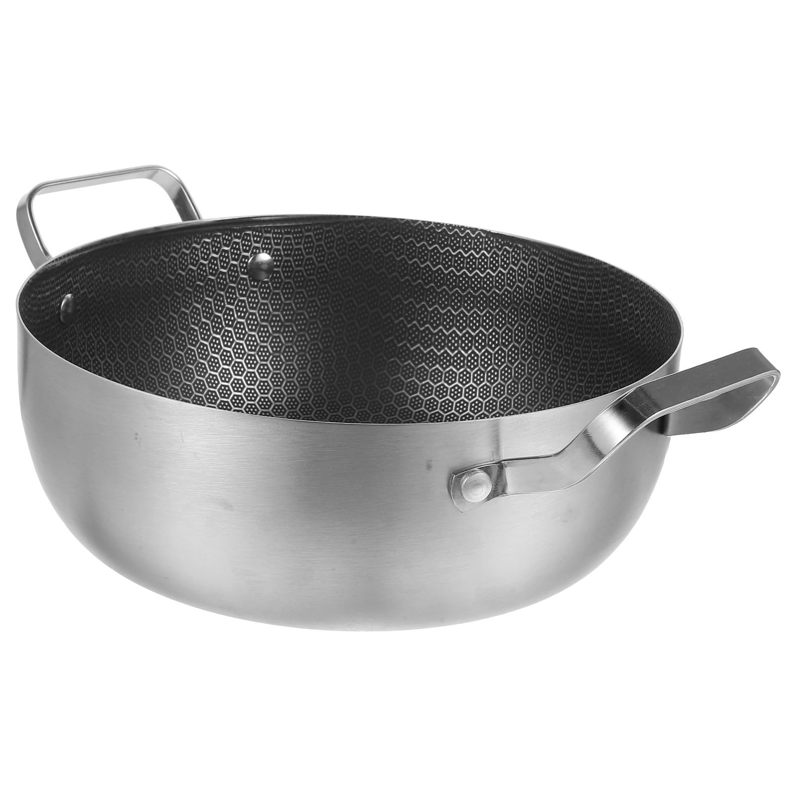 Poêle double poignée pour friture cuisson et préparation de repas en famille