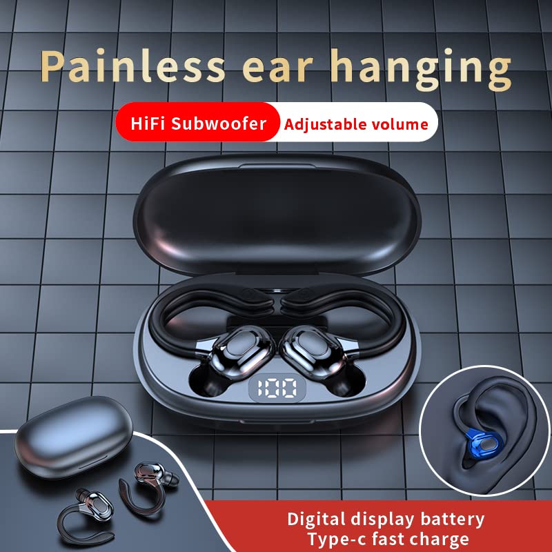 Auriculares Deportivos Bluetooth 5.3 Con Cancelación De Ruido - IPX7 Impermeable, Carga USB-C, Control Táctil