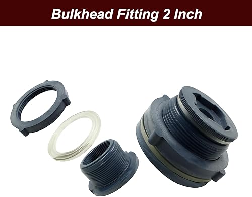 Miniatura 3 de 1 unidad NPT2 de PVC con enchufe, conector de tanque de agua de plástico de 2 pulgadas, accesorios de tubería roscados a granel para barriles de