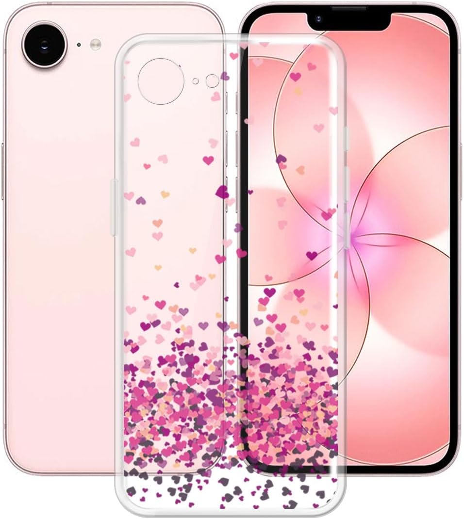 Phone Case for Apple iPhone 17e (6.10"), Transparente Silicone Protective Case, Ultra Thin Flexible TPU Bumper Shockproof Shell, for Apple iPhone 17e Case - Clear
