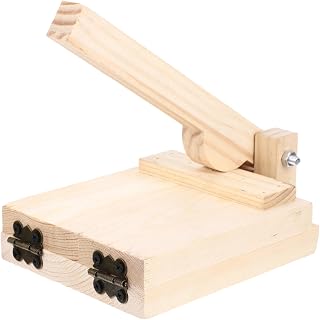 Zerodeko Wooden Dumpling Wrapper Mold Manual Dough Presser Tool Creative Dumpling Making Gadget for Home Kitchen Easy to Use