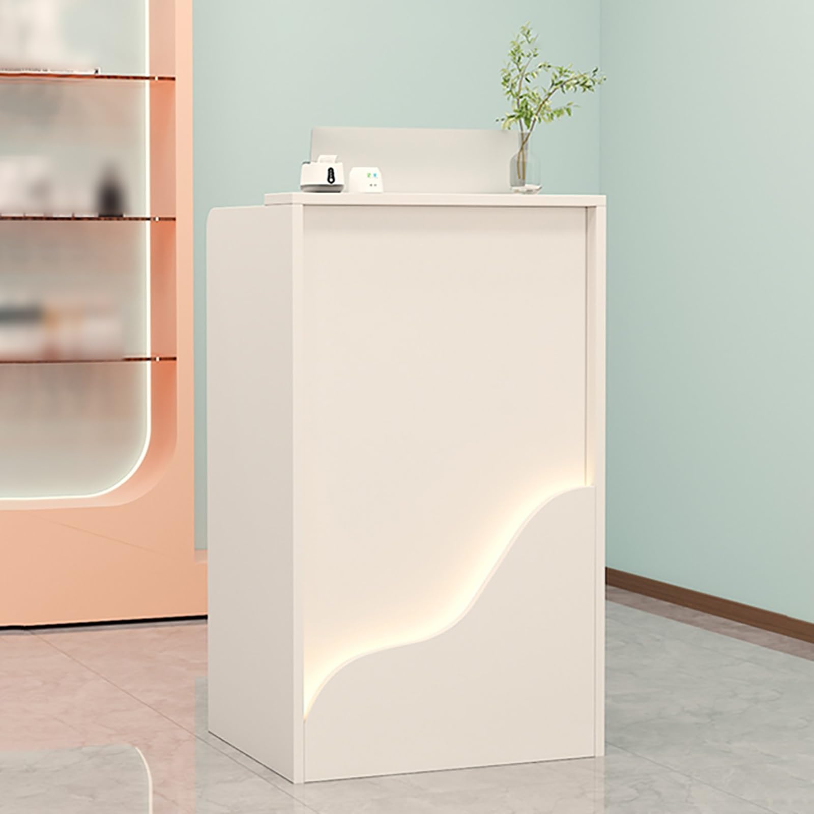 Armadietto Specchiera Per Bagno Kleankin - Pensile, 6 Mensole, Grigio, 80x19.8x64 Cm