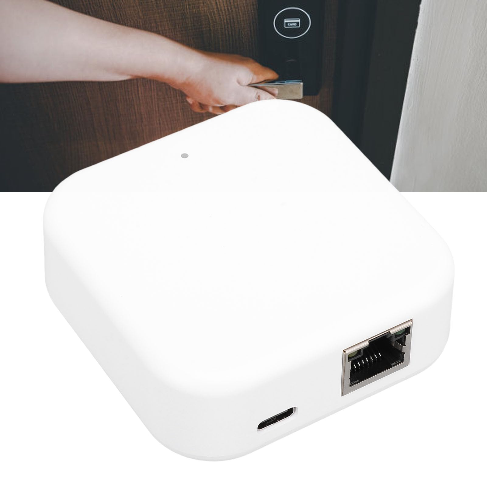 Gateway Smart Home con Crittografia, Hub Wifi e Porta RJ45 per Controllo App TTLock con Dispositivi Intelligenti per Casa, Ufficio, Viaggio