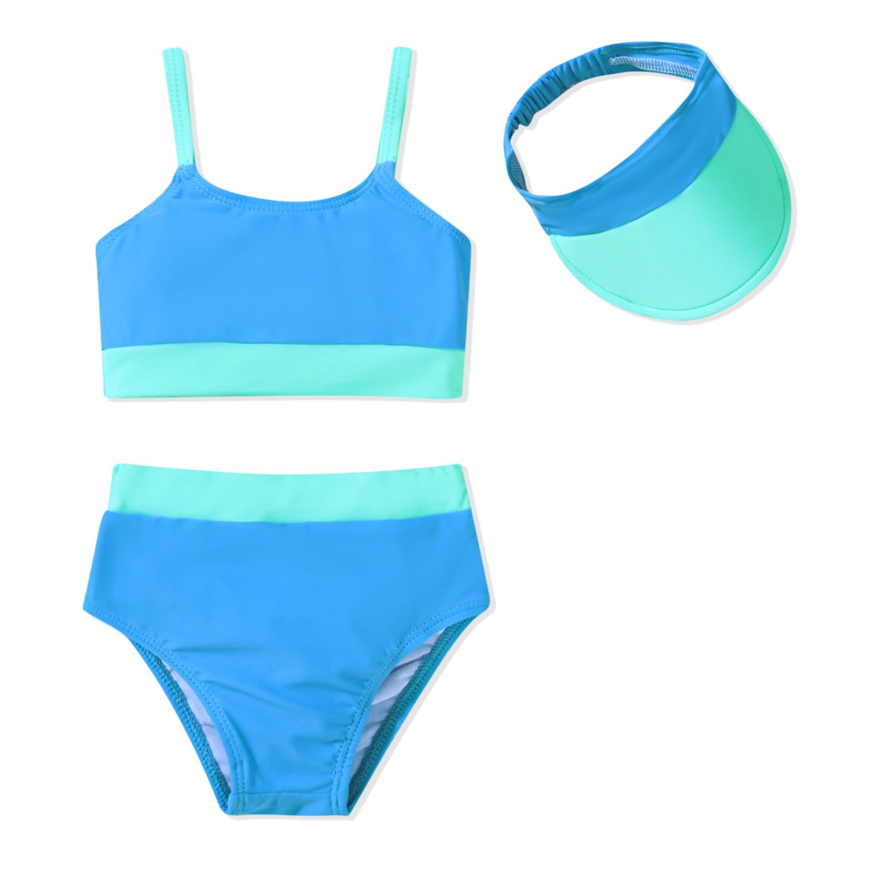 (7-8T) Toddler Girls Bikini Adjustable Swimsuit for 1-4 Years Old