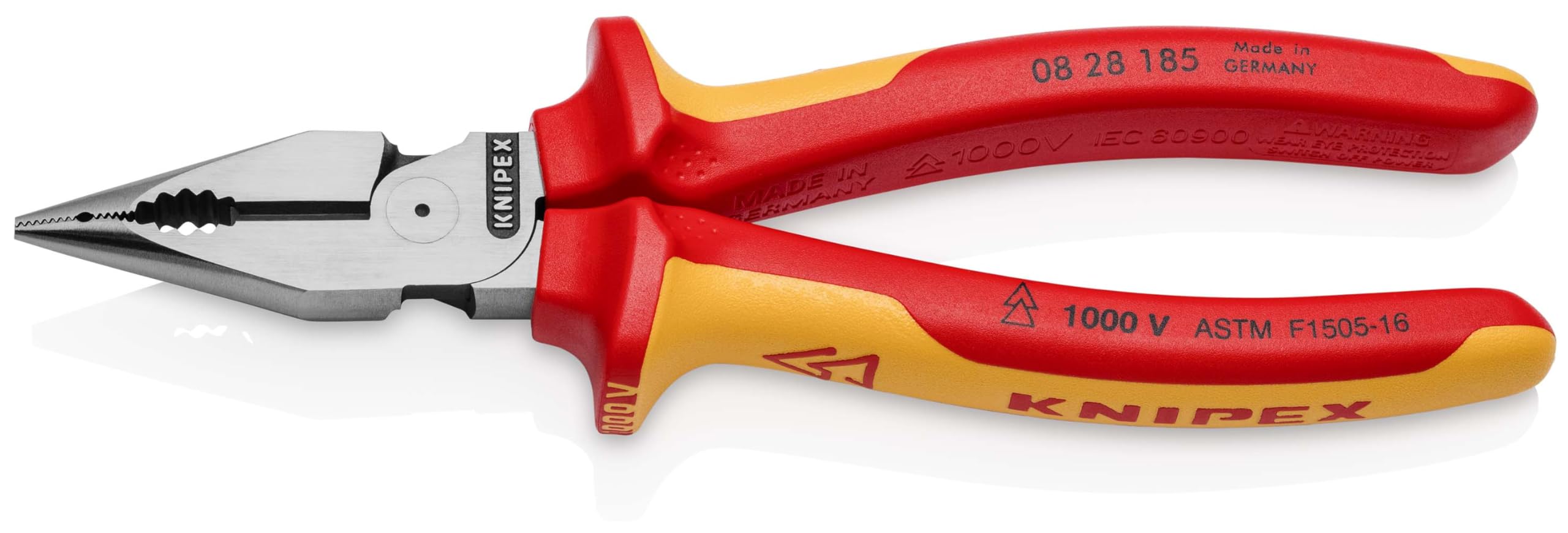 KNIPEX Tools 08 28 185 US Kombinerki igłowo-nosowe - 1000 V izolowane, 7-1/2"