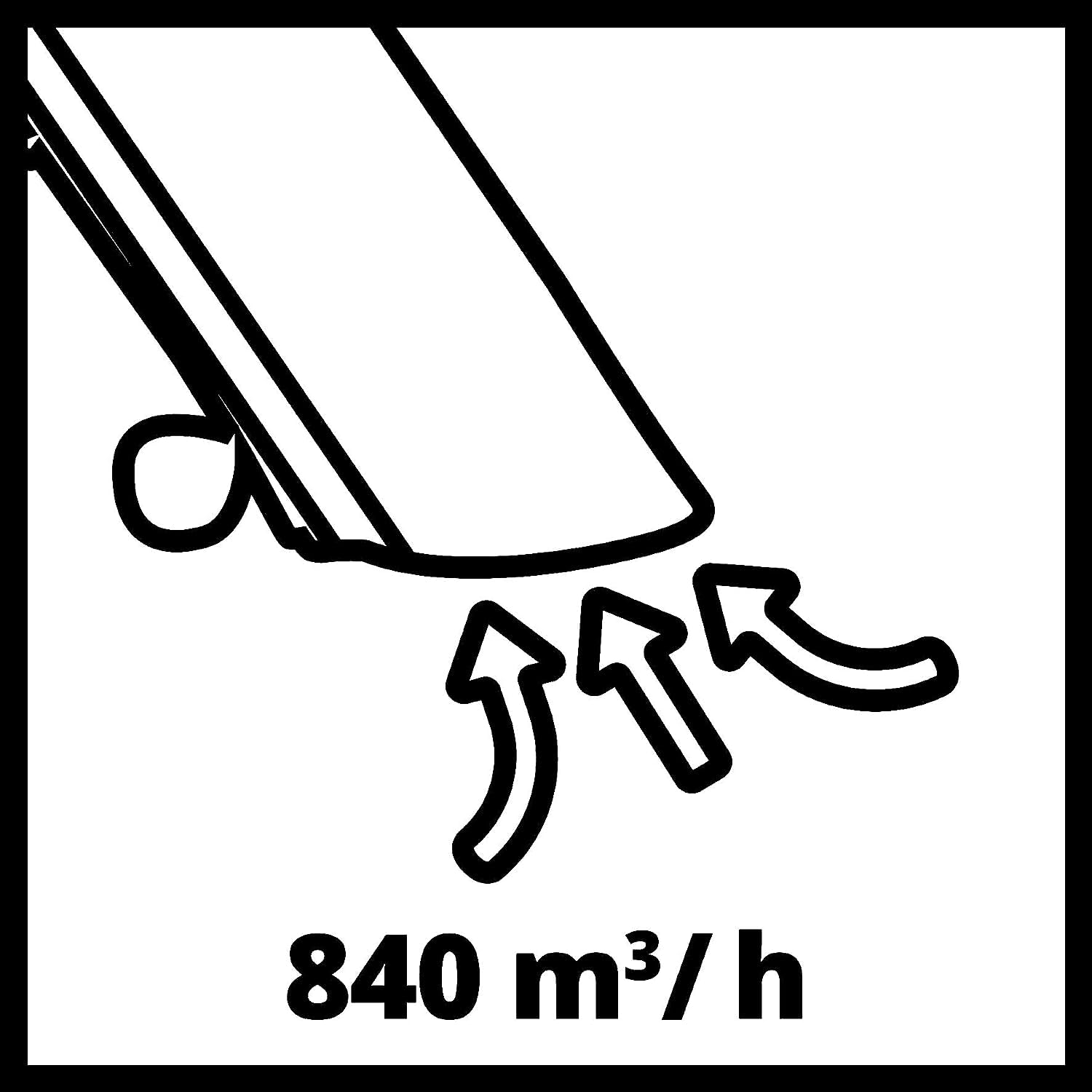 Einhell aspiratore elettrico GC-EL 3000 E (3.000 W, funzione di aspirazione/soffiaggio, regolazione numero di giri, anti-vibrazione, interruttore di sicurezza, sacco di raccolta 45 l)