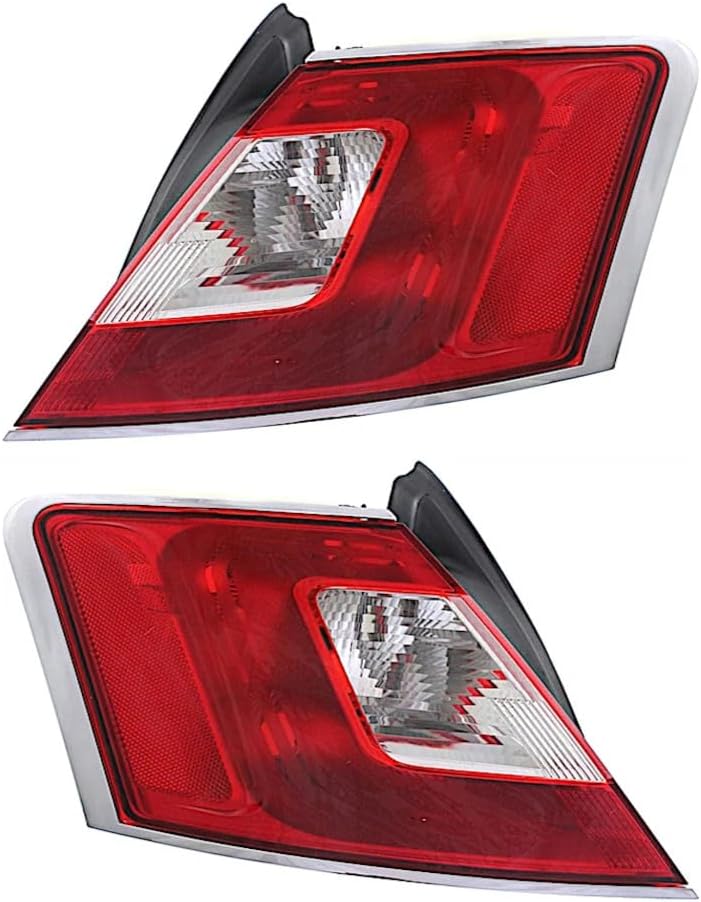 KarParts360 For Ford Taurus 2010 2011 2012 Tail Light Passenger Side | Limited/Sho | With Chrome Trim | Replacement For FO2819141 | BG1Z13404A