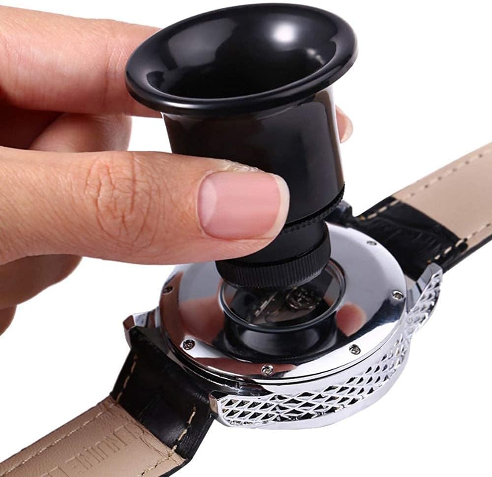 10X 15X 20X Black Jewelers Loupe Magnifier Magnifying Eye Loop Watchmakers Repair Eye Loupe Glass Tools (15X)