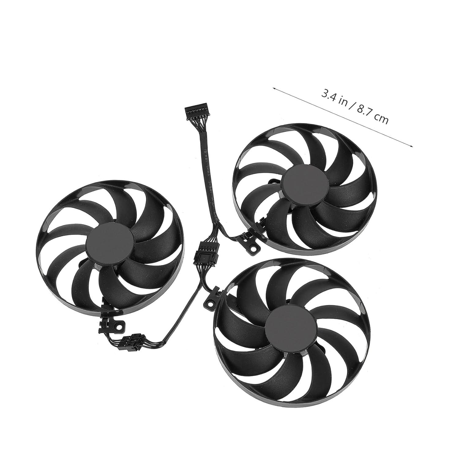 Gatuida GPU Cooler Replacement Cfud Electric Cooling Fans Compatible with Asus Ti Tuf OC Graphics Card Cooling Device for Stable Performance and Overheat Prevention