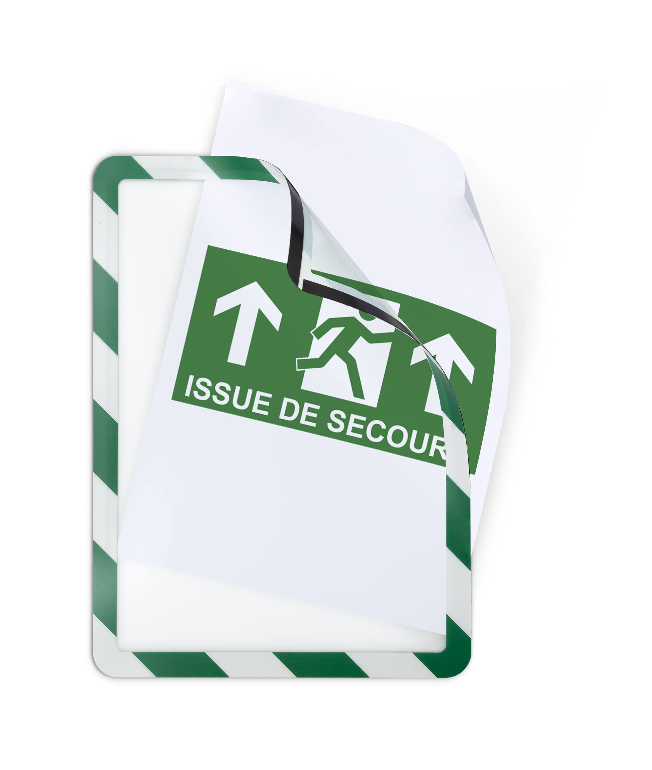 Tarifold A4 Magnetic Safety Frame - Green/White (Pack of 2)
