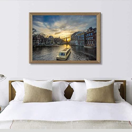 Miniatura 6 de Otoño, sol poniente, torre Eiffel, 1000 piezas de rompecabezas para adultos, decoración, 30 x 20 pulgadas