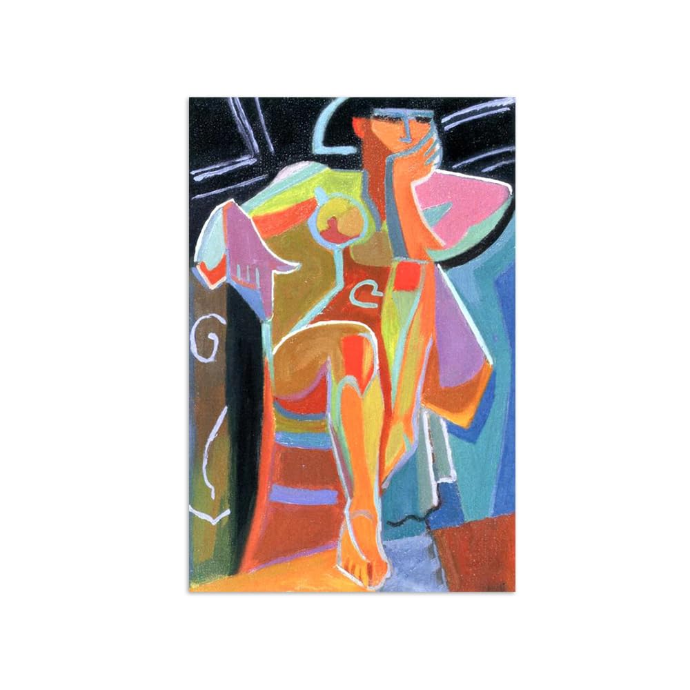 SDYSKKUG André Lhote Famous Wall Art for Living Room. Canvas Prints. Woman 2. Artwork Painting Reproduction Modern Home Decor 120x80cm Unframed