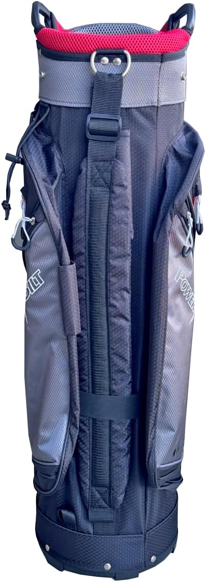 PowerBilt Golf TPS 7000 14-Way Top Lightweight Full-Sized Cart Bag, Blk/Charcoal