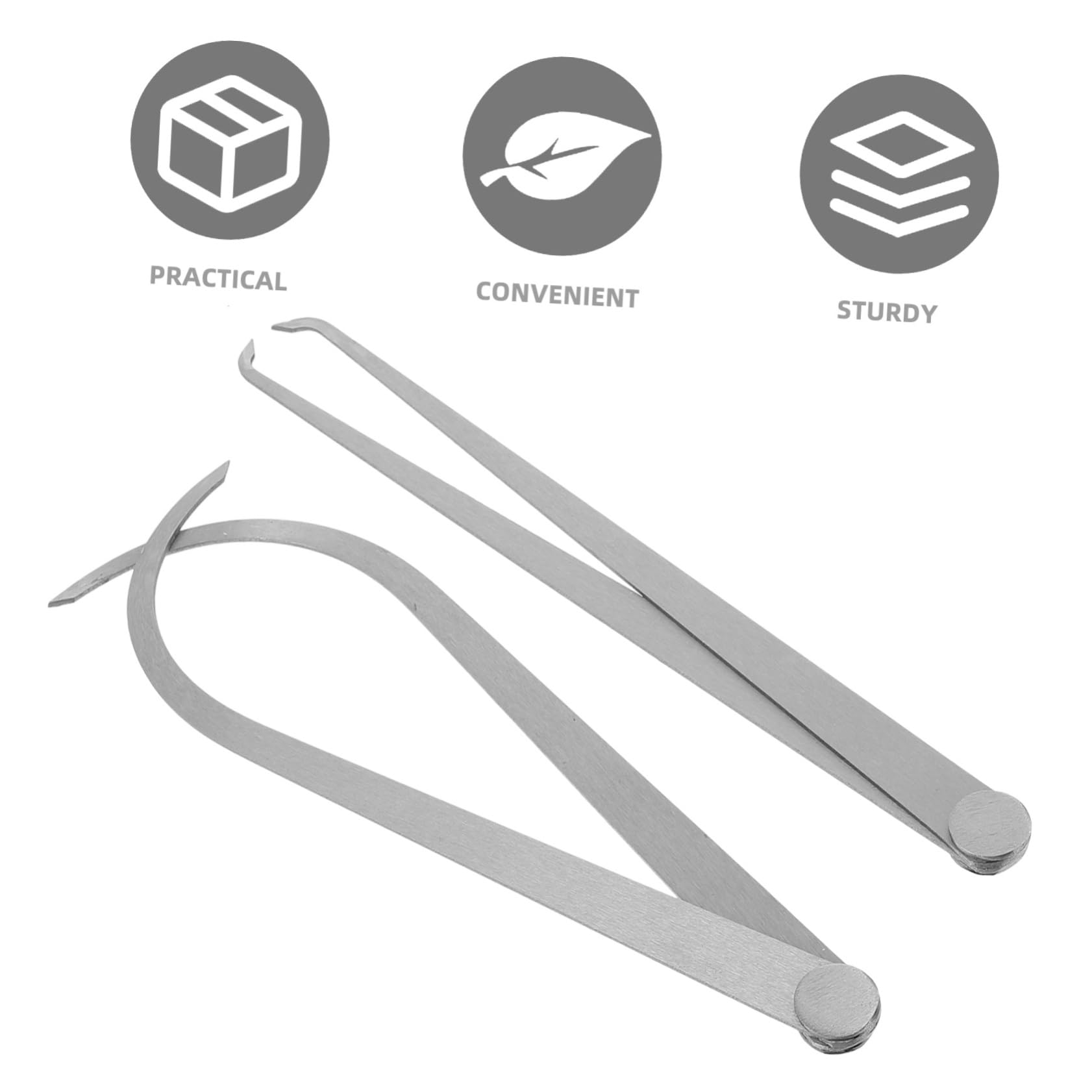 IMIKEYA 2pcs Pottery Clay Ceramic Sculpture Measuring Tools Inside Outside Calipers Modeling Caliper Shaping Sculpture Caliper