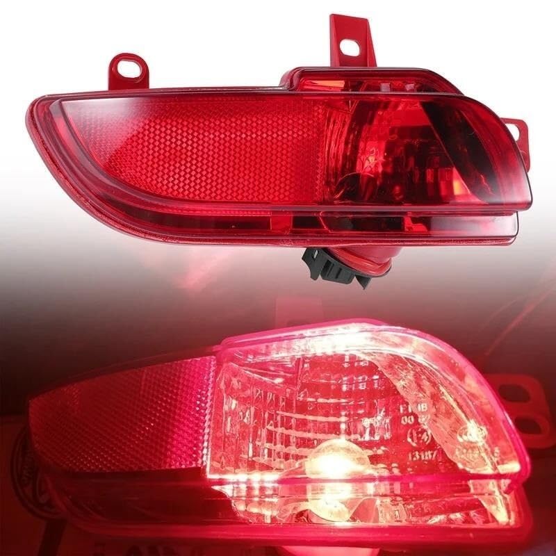 Luz Trasera Luz De Parachoques Trasero Coche, Marcha Atrás Compatible con Peugeot 206, 207, 2009-2014, Antiniebla Trasera, Reflector, Lente Roja Izquierda, 1 Uds
