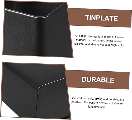 Miniatura 3 de Tarro de galletas 3 piezas de lata para café, recipientes de metal para té, tarros de almacenamiento de alimentos, tarros de buffet, tarros de