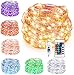 Produktbild KOHREE 10M 100 LEDs Bunte Lichterkette Außen, Silberdraht LED Lichterschlauch Bunt, Lichterkette Farbwechsel mit Fernbedienung & Timer, 16 Farben für Innen, Außen, Weihnachtsbaum, Garten, Party, Deko