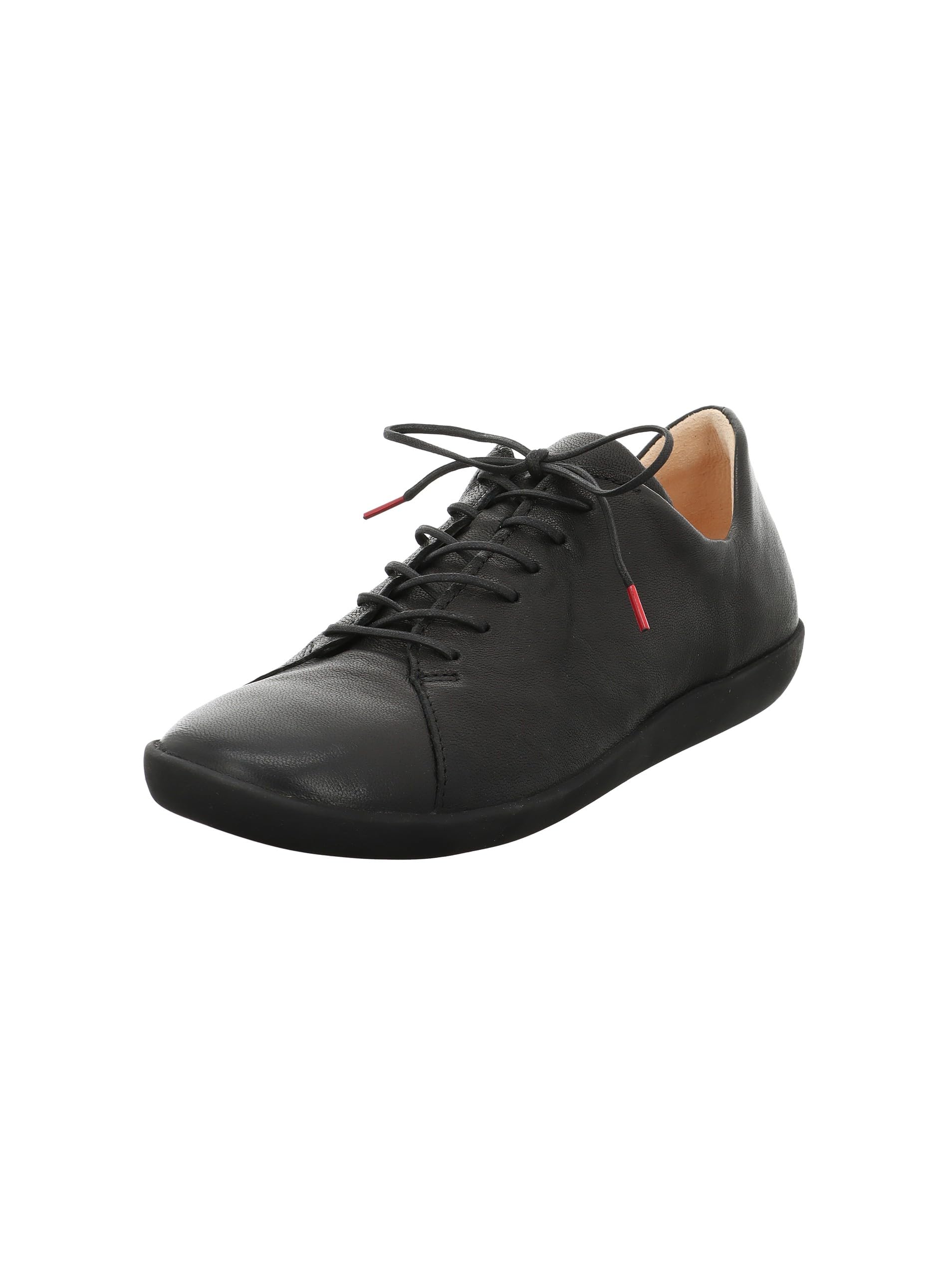 Think! Damen Nature chromfrei gegerbte nachhaltige Halbschuhe, Schwarz 0000