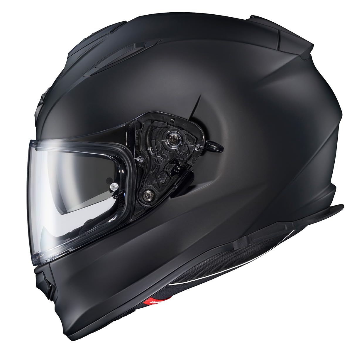 ScorpionEXO Ryzer Full Face Motorcycle Helmet with Pinlock Ready Shield with Integrated Speaker Pockets DOT ECE Approved Solid (Matte Black - Large)