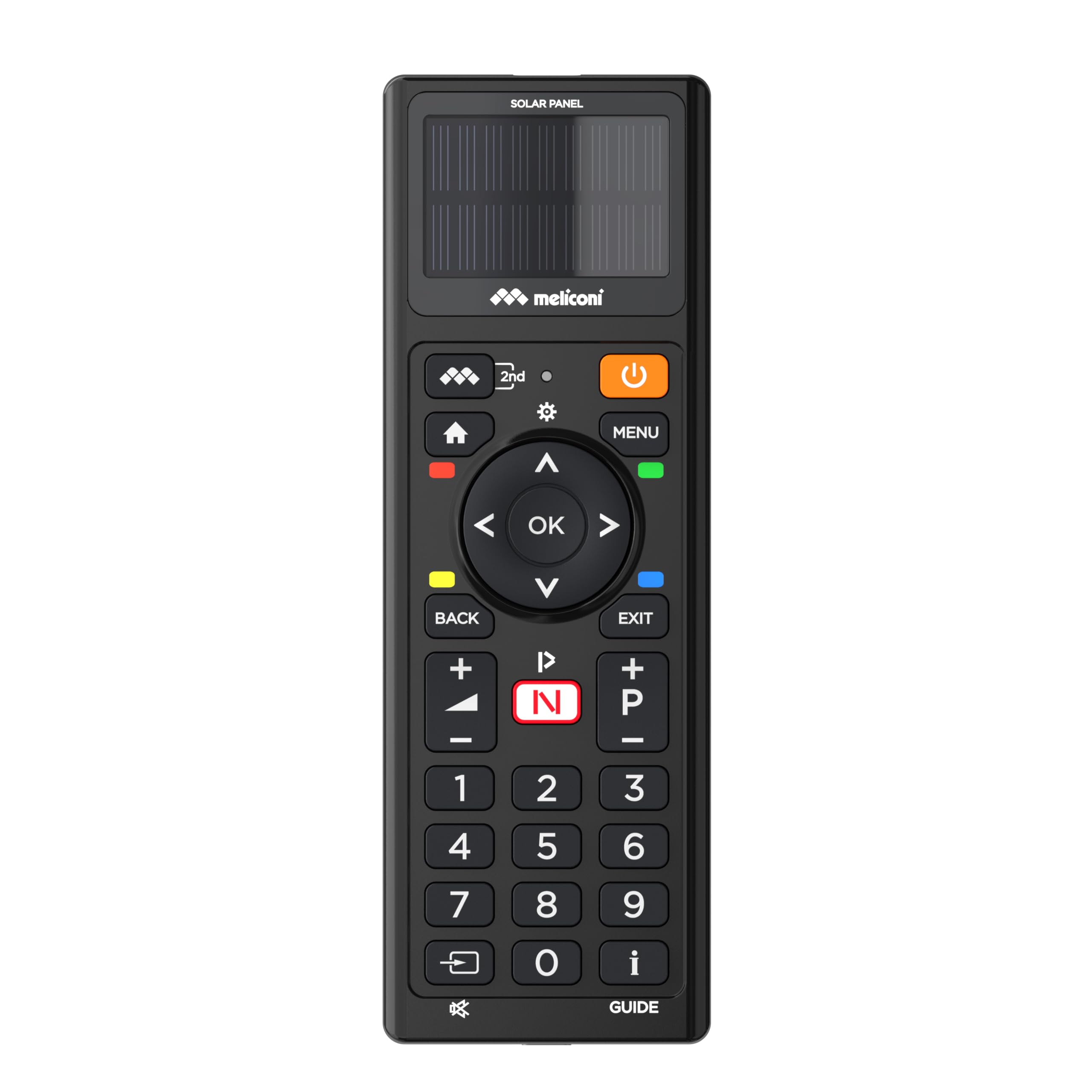 Meliconi Solar TV Universalfernbedienung Solar- oder USB-Aufladung