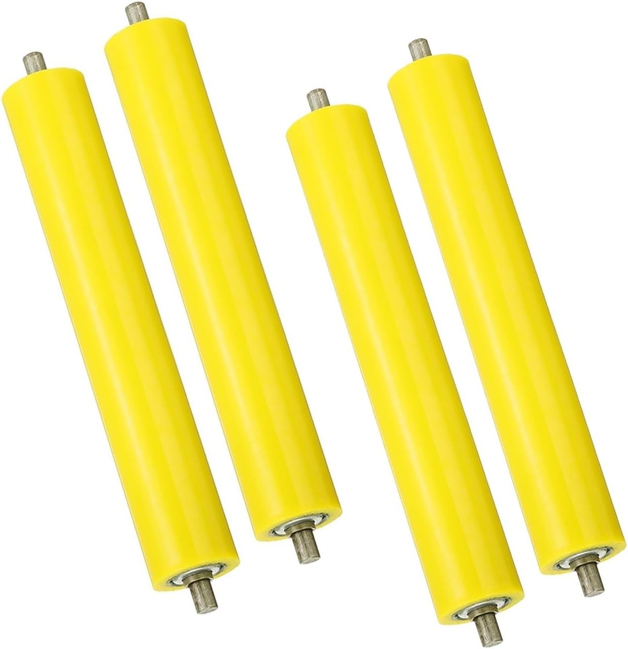 Polyurethane Conveyor Rollers Set of 4 1.4"-39" Diameter Perfect for Industrial Use Material Handling and Conveyor Systems - Heavy-Duty Performance