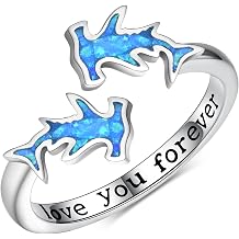 Mothers Day Gifts Sterling Silver Hammerhead Shark Ring - Mother and Daughters Sons Jewelry Birthday Gifts for Women - Shark Week Gift