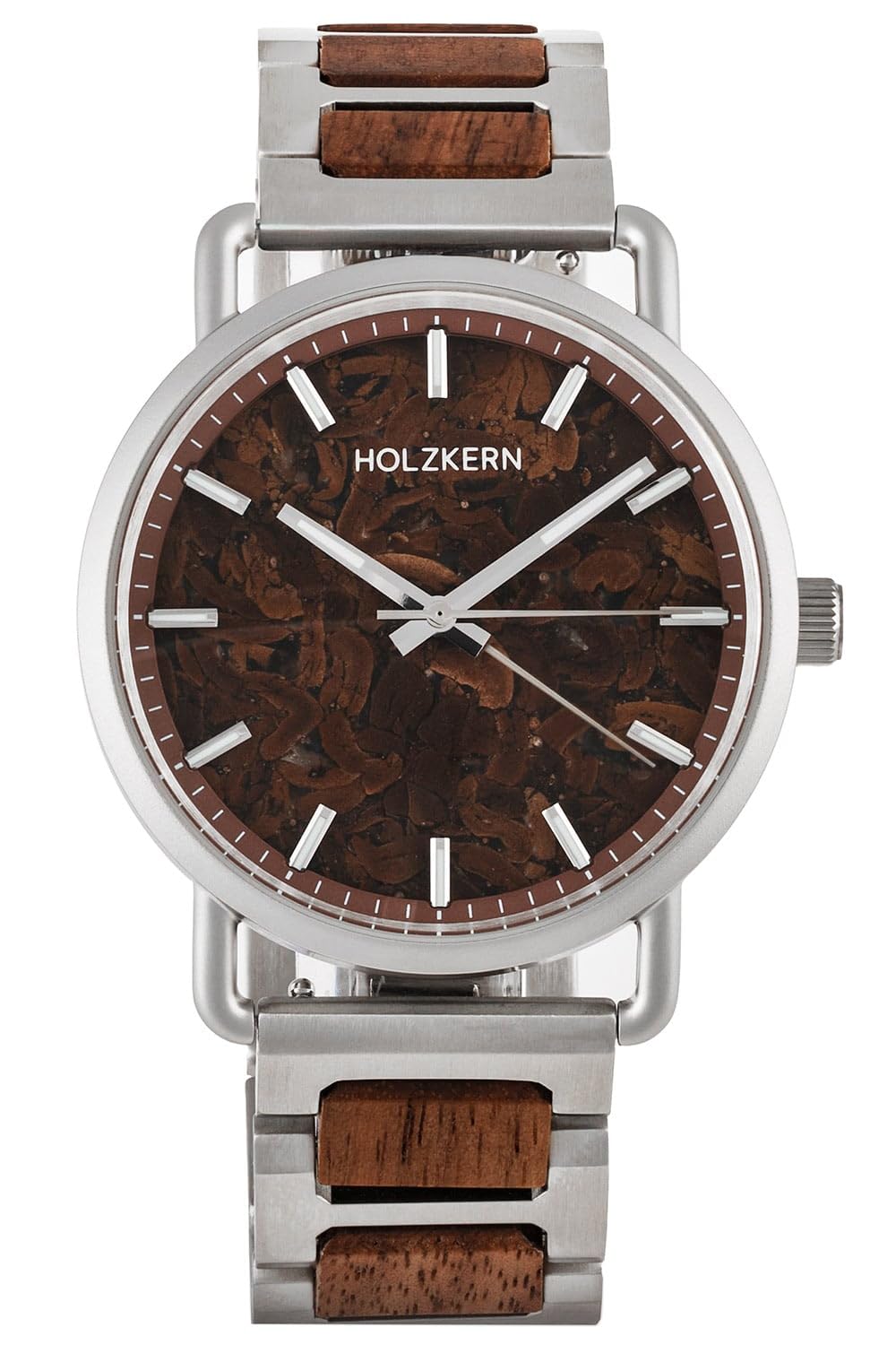 HOLZKERN Unisex-Uhr Quarz Espressino Kaffee/Walnuss 9010631022525