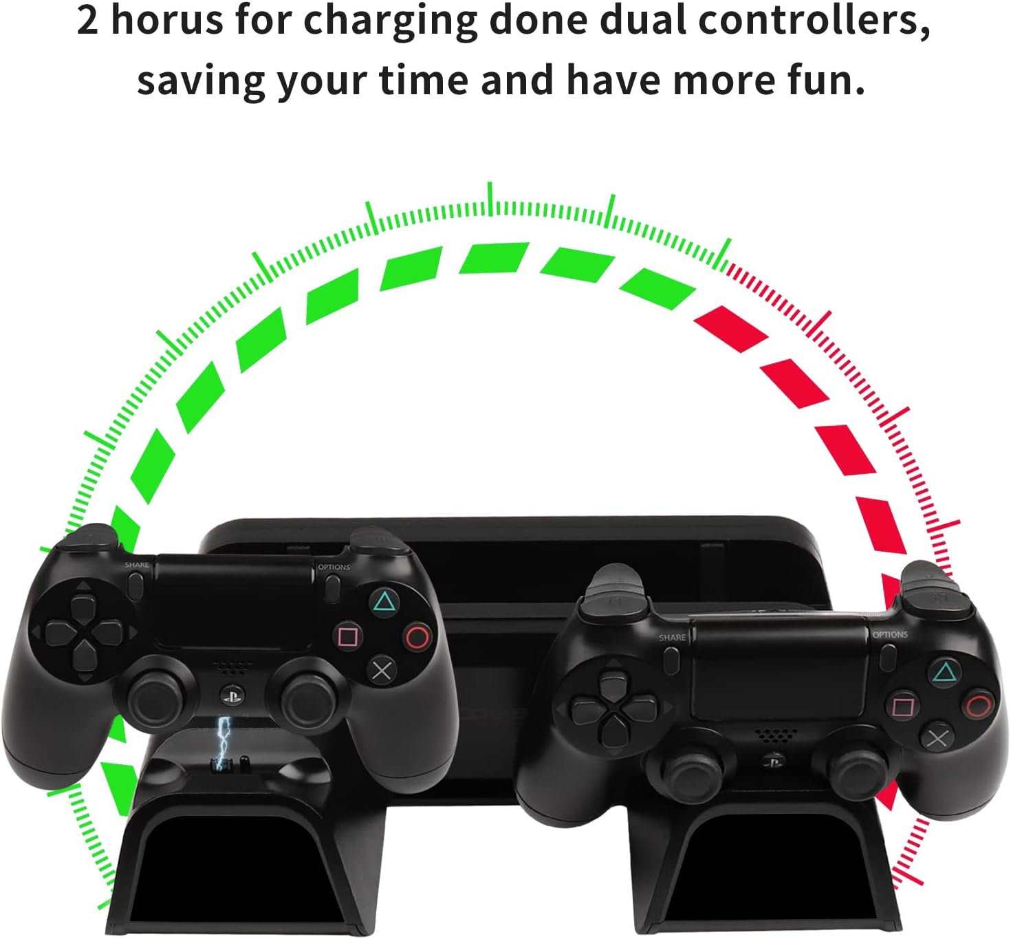 PS4 Stand Cooling Fan Station for Playstation 4, RALAN PS4 Pro Vertical Stand with 12 Game Slots and Dual Controller EXT Prot Charger Dock Station. : Video Games