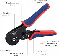 ZONJIE Krimpelő Fogó 0,08-16 mm² Vezetékvég Érvéghüvelyekhez, Ergonomikus Fogantyú, Ipari és Barkács Használatra, 30-5AWG Méretekhez 4