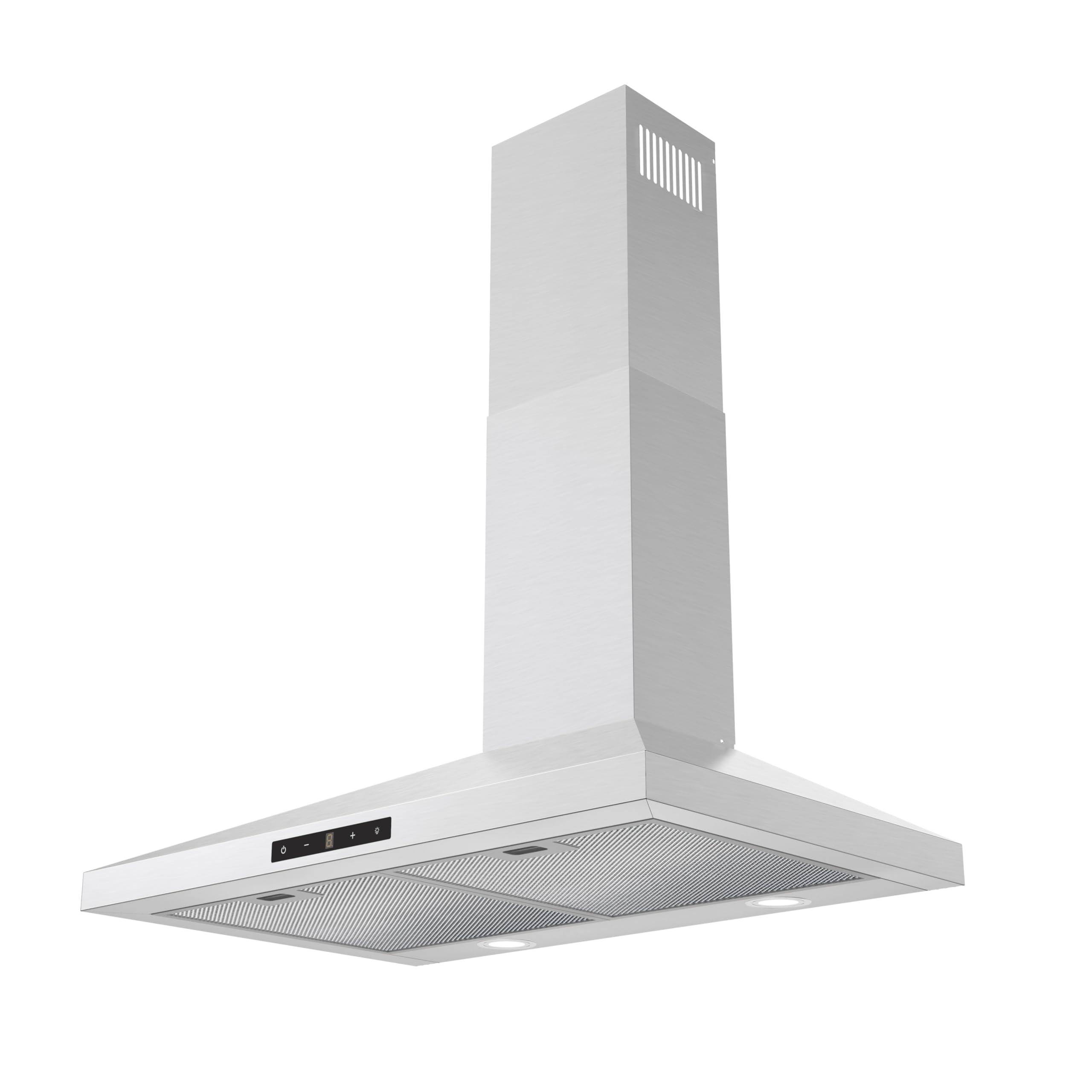 30 inch Wall Mount Range Hood, Touch Control LED Lights, 460 CFM Quiet Kitchen Stainless Steel Vent Hood with 3 Speed Exhaust Fan Ducted/Ductless Convertible, Dishwasher-Safe Baffle Filters - 4