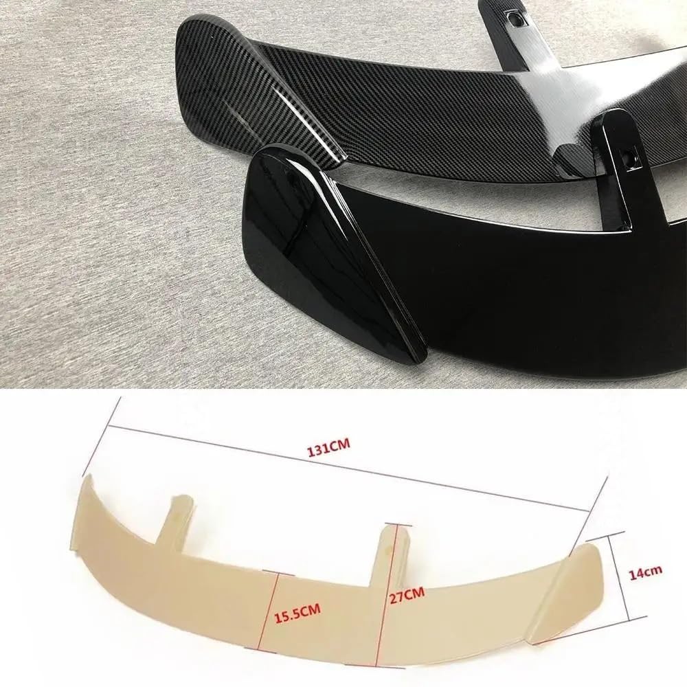 Spoiler dachowy Uniwersalny tylny spojler skrzydłowy dla 99% Hatchback SUV samochody wyścigowe zestaw do nadwozia pokrywy bagażnika w stylu GT(Carbon Fiber Look)